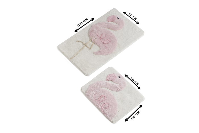 Mijölnir Juego de alfombras de baño Pink Flamingo Mijölnir Juego de alfombras de baño Pink Flamingo